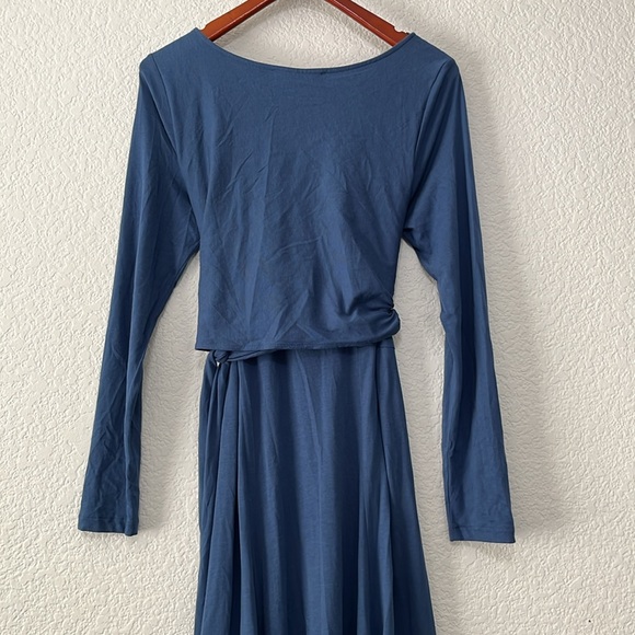 Peruvian Connection Fonteyn Indigo Wrap Dress - Picture 9 of 14